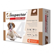 Инспектор Quadro Tabs таблетки для собак более 16 кг, 4 таб упаковка